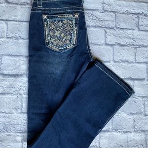 Miss Me Jeans Size 28 Bootcut  Embroidered Pocket